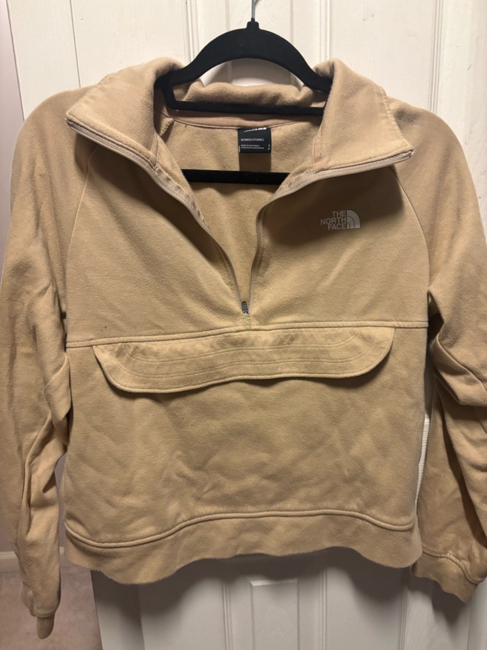 The North Face Women's Tan Quarter-Zip Fleece Pullover